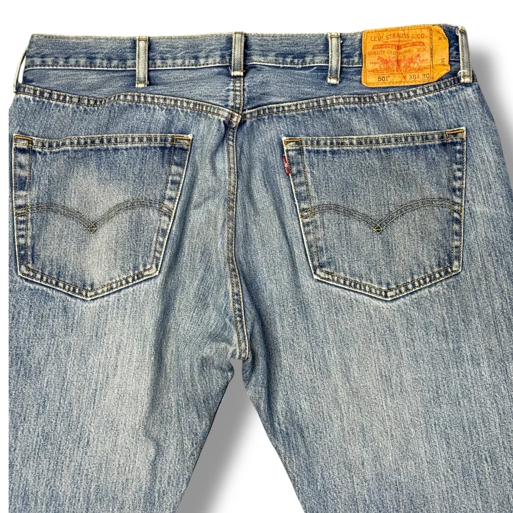 Levi's 501 Jeans 38x30 Blue Straight Leg Denim Vintage